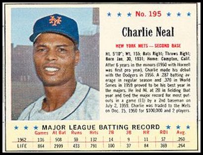 195 Charlie Neal